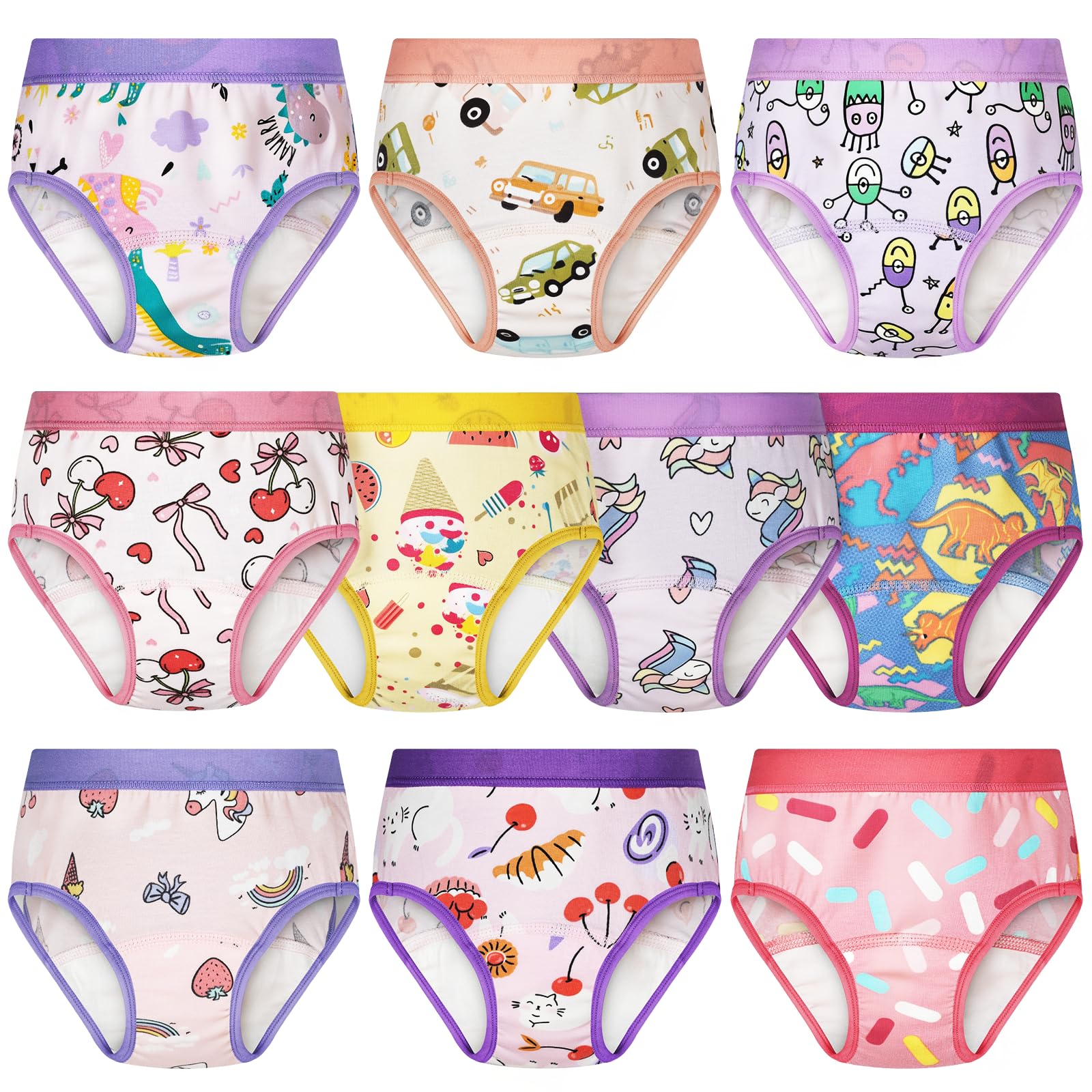 FLYISH DIRECT Calzoncillos de Entrenamiento, Braguitas de Aprendizaje Reutilizables para Niños, Ropa Interior Absorbente para el Aprendizaje del Uso del baño