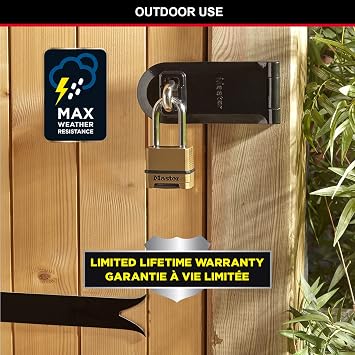 MASTER LOCK High Security Padlock, Security Level 9/10, Outdoor, Combination, Zinc, Weatherproof, XLong Shackle