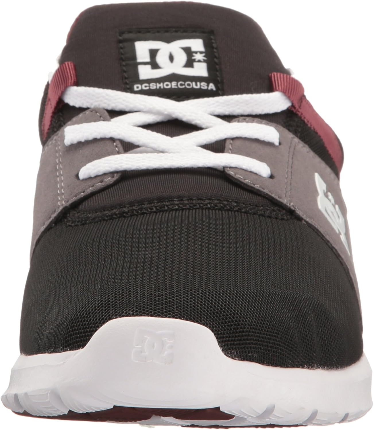 DC Men's Heathrow Casual Skate Shoe 4 Armor/Oxblood