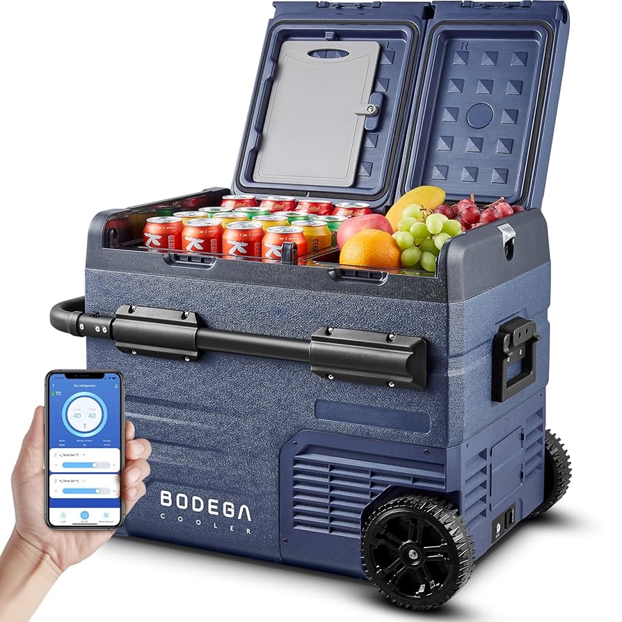 Amazon.co.jp: BODEGA 車載冷蔵庫 2室 45L -20℃~20℃ 急速冷凍