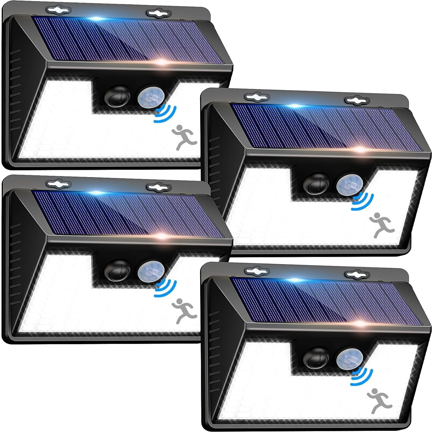 Peasur Solar Outdoor Lights [4 Pack/140LED], Motion Sensor Outdoor Lights Ultra-Bright, Solar Powered Security Lights 3 Working Modes, Solar Lights Outdoor Waterproof for Outside Garden Yard (500LM)-image-22