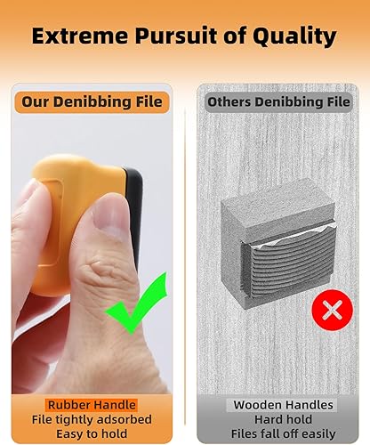 Miniatura 4 de Archivo de denibbing, herramienta de archivo de pintura para eliminación rápida de imperfecciones de pintura, hoja de mini archivo de dos caras para