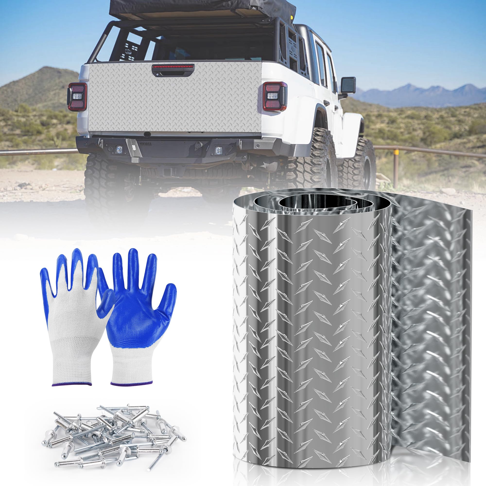 Diamond Plate Aluminum Sheet - 10x120in -12