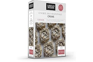 Lorena's Sweets Cookie Decoration Kit Cross - Silicone Cross Cookie Cutters