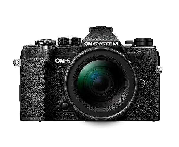 OM SYSTEM Olympus OM-5 Black Micro Four Thirds System Camera M.Zuiko Digital ED 12-45mm F4.0 PRO kit Outdoor Camera Weather Sealed Design 5-Axis Image Stabilization 50MP Handheld High Res Shot