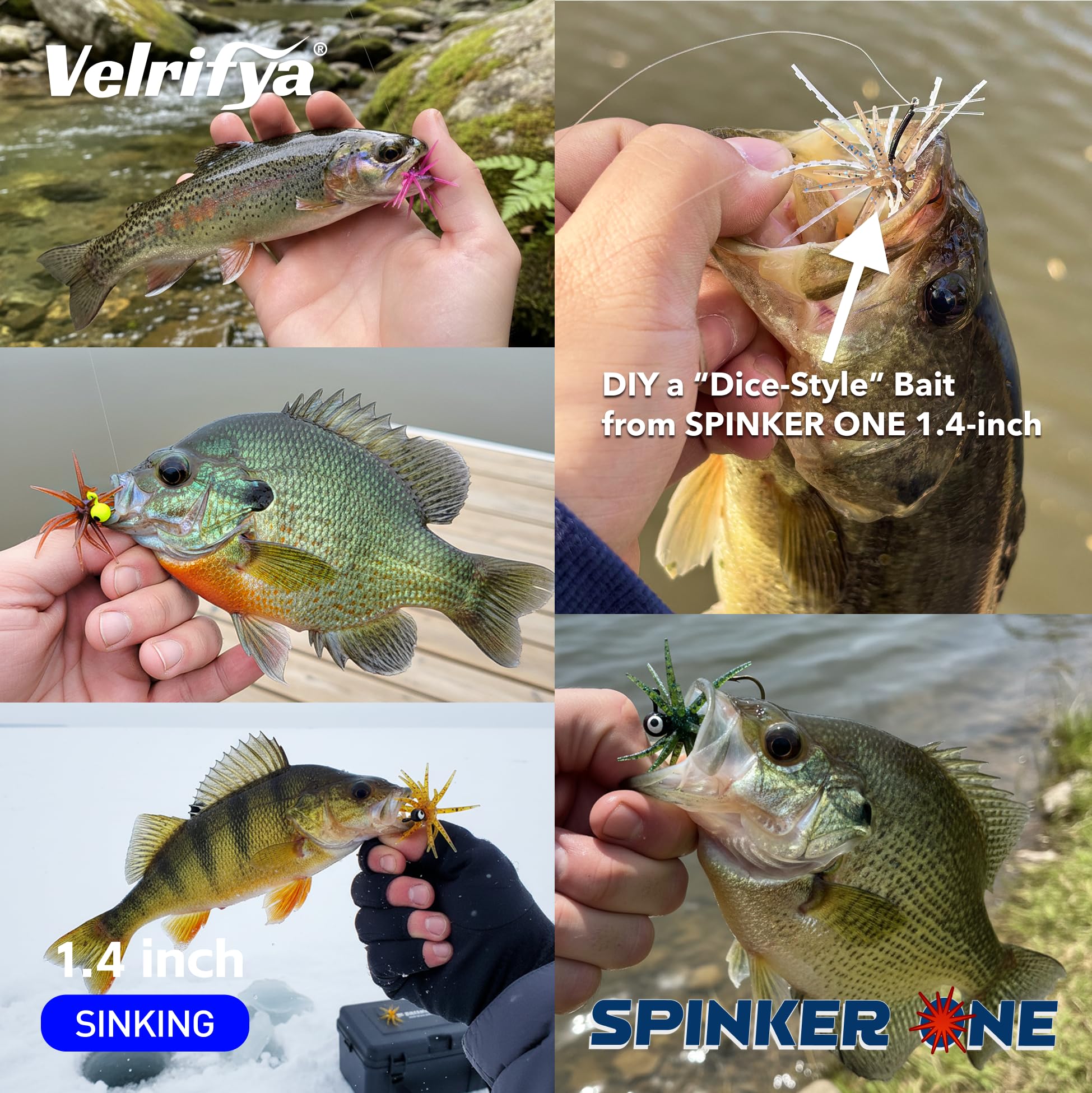 Señuelo de criatura tentáculo, cebos de plástico suave de estilo japonés para pesca de lubina, para tiro caído, aparejo Wacky Rig/Neko y finesse, hundimiento lento, cebo suave Velrifya