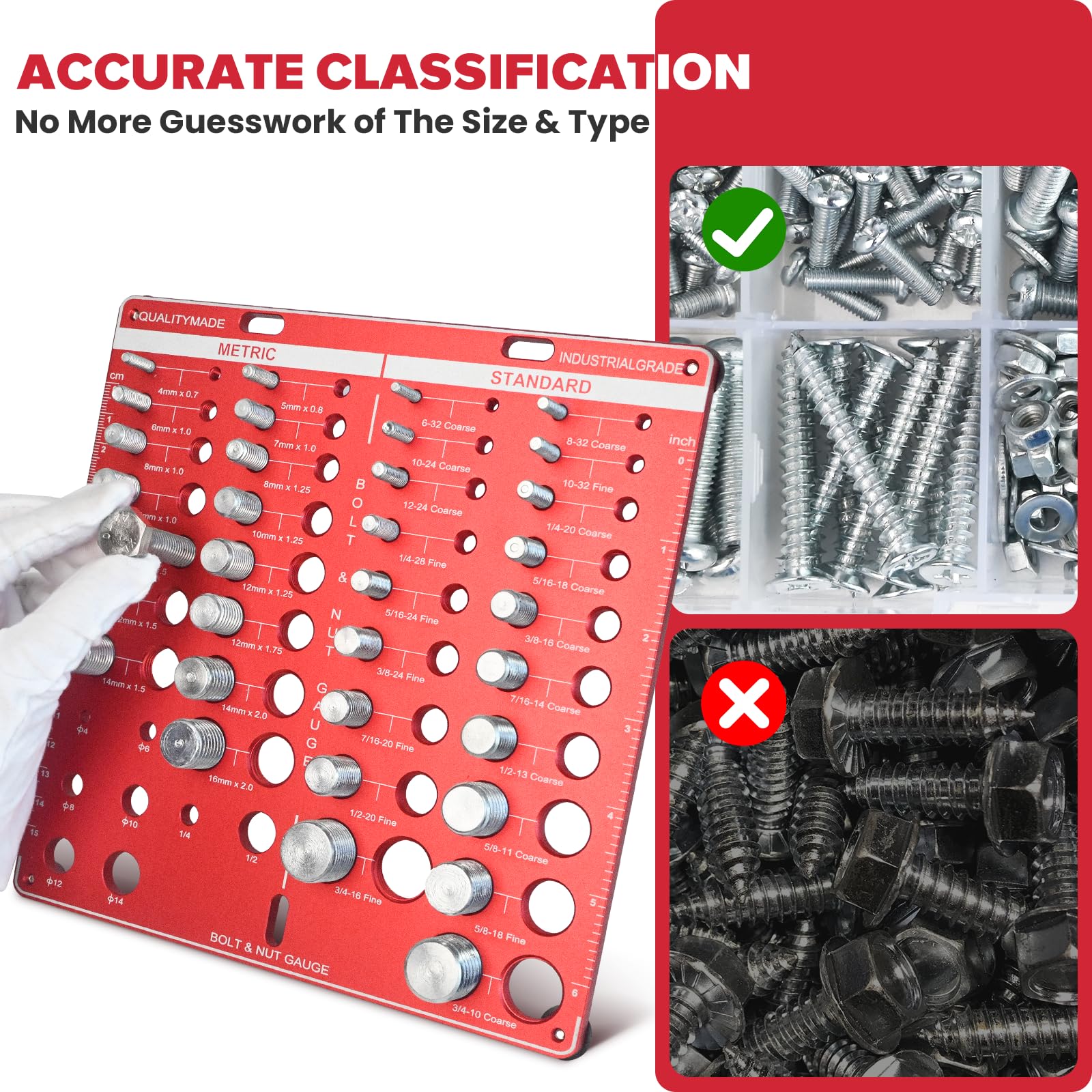 Thread Checker, 42 Nut And Bolt Thread Checker, Bolt Size