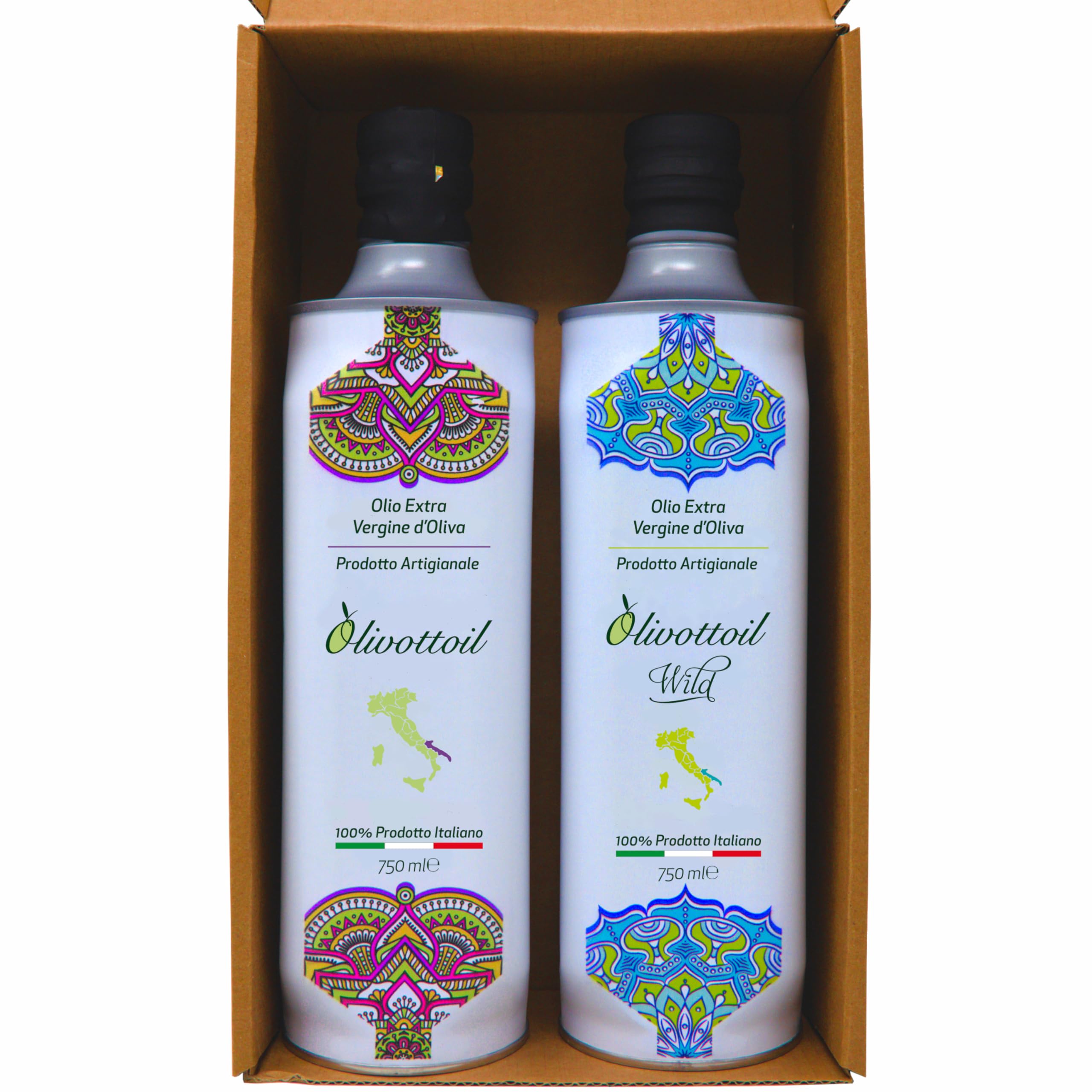 edizione 2025/2026 | Confezione Olivottoil & Wild olio extra vergine d'oliva artigianale (2x750ml) | Prodotto Nutraceutico