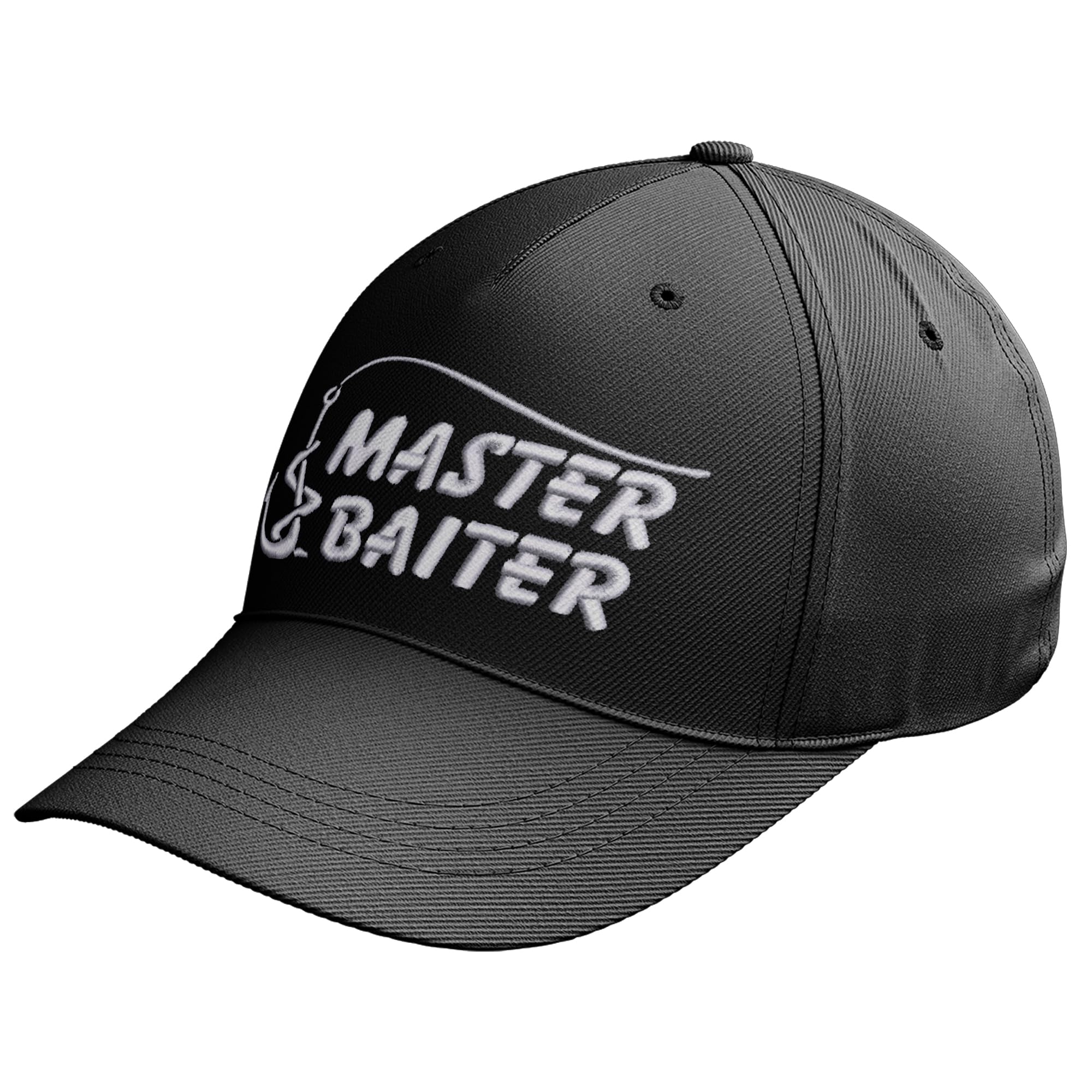 Embroidered Master Baiter Baseball Cap for Men Funny Fishing Retirement Fisherman Dad Grandad Hat Gift