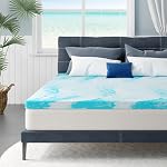Full Mattress Topper 3 Inch Memory Foam Mattress Topper with Cooling Gel Infusion, Mattress Topper in a Box, CertiPUR-US Certified, 54”x75”, Blue