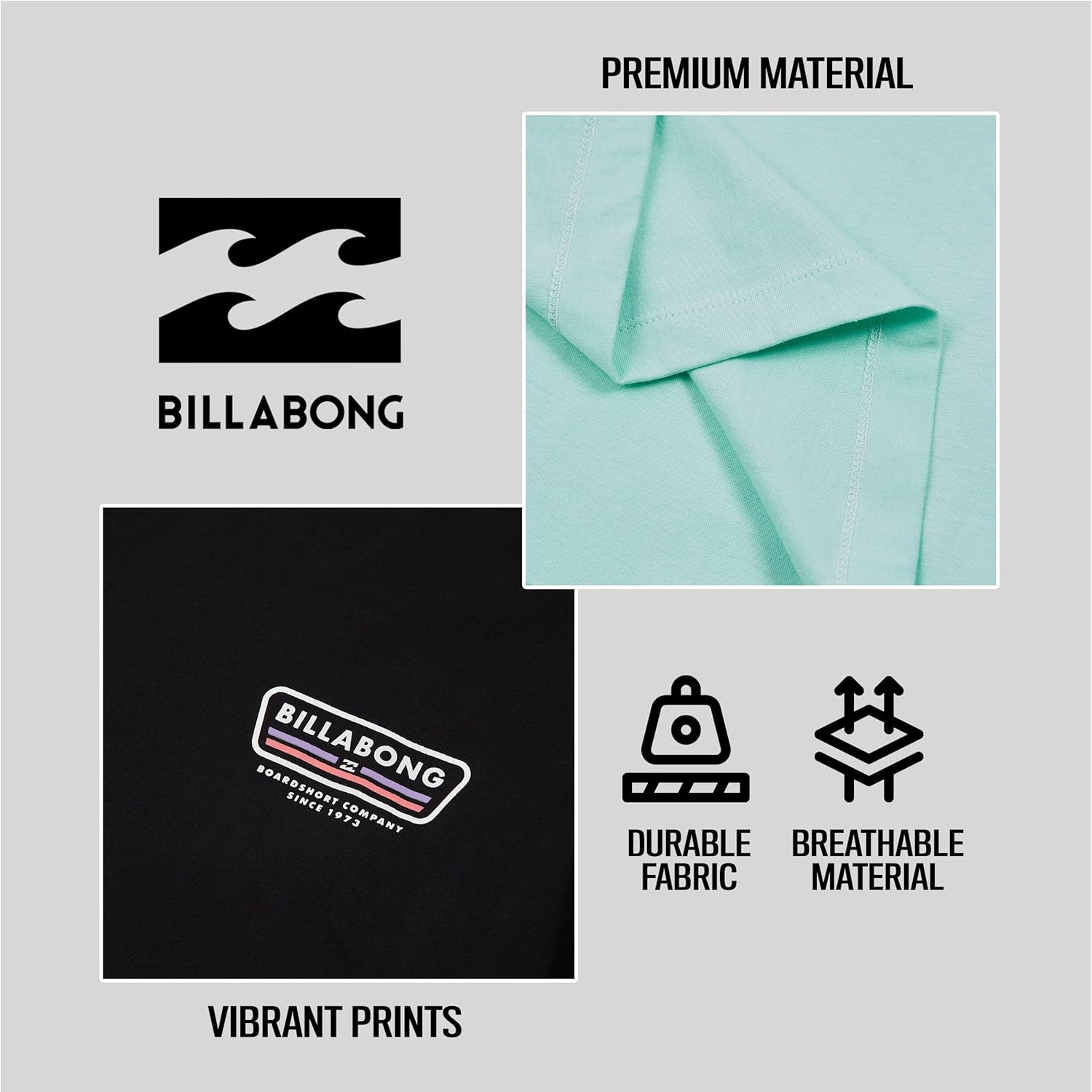 Billabong Men's Big and Tall Beach T-Shirts 2 Pack - Image 5