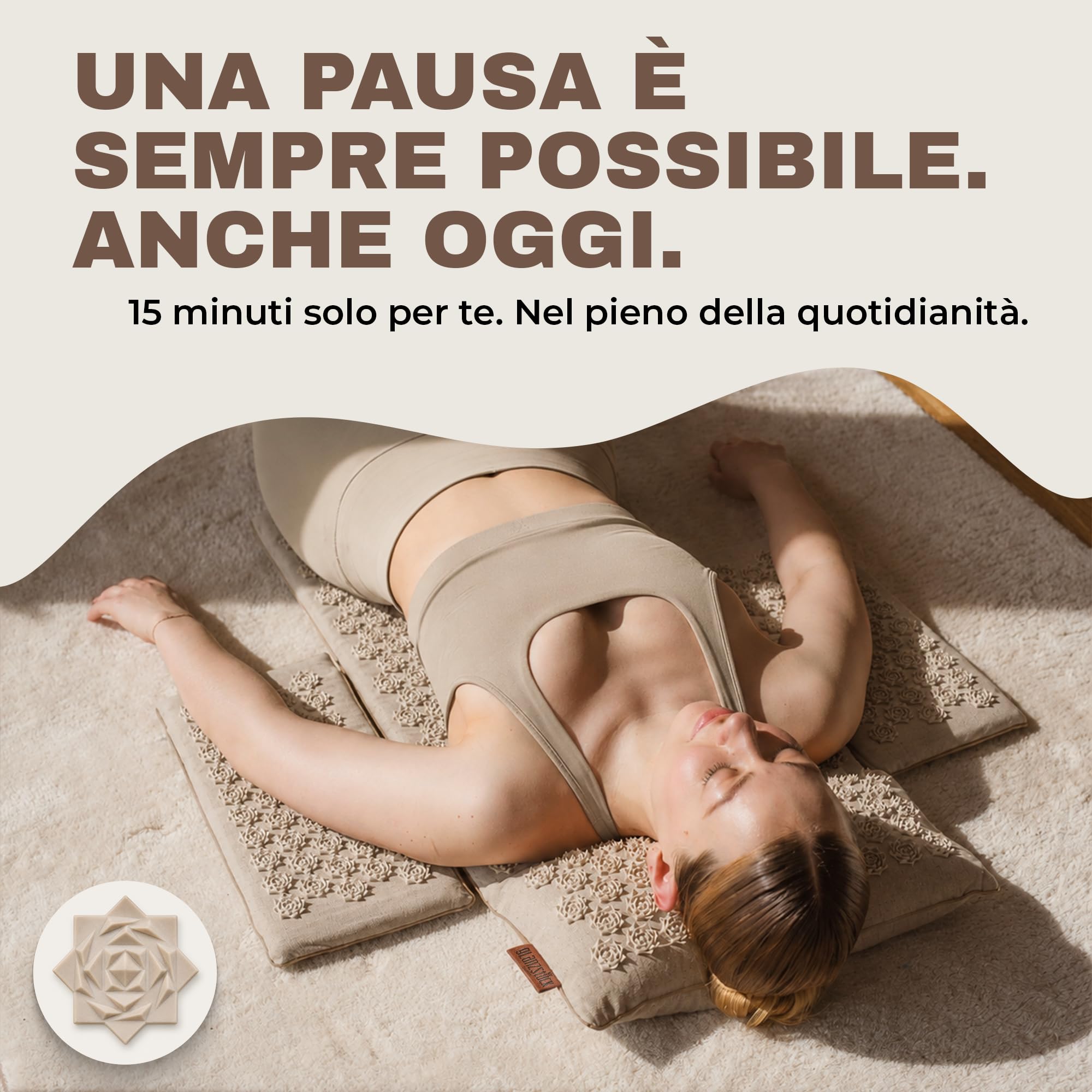Glanzstück Berlin®: Tappetino per agopressione XXL Lounge Intense, set per tutto il corpo, ideale per principianti, in caso di tensioni, mal di testa, mal di schiena, stress
