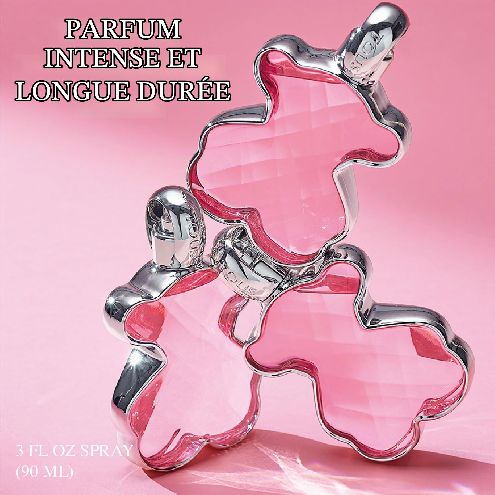 Tous LoveMe, Eau de Parfum pour Femme, Senteur Florale et Fruitée, 90 ml avec Vaporisateur