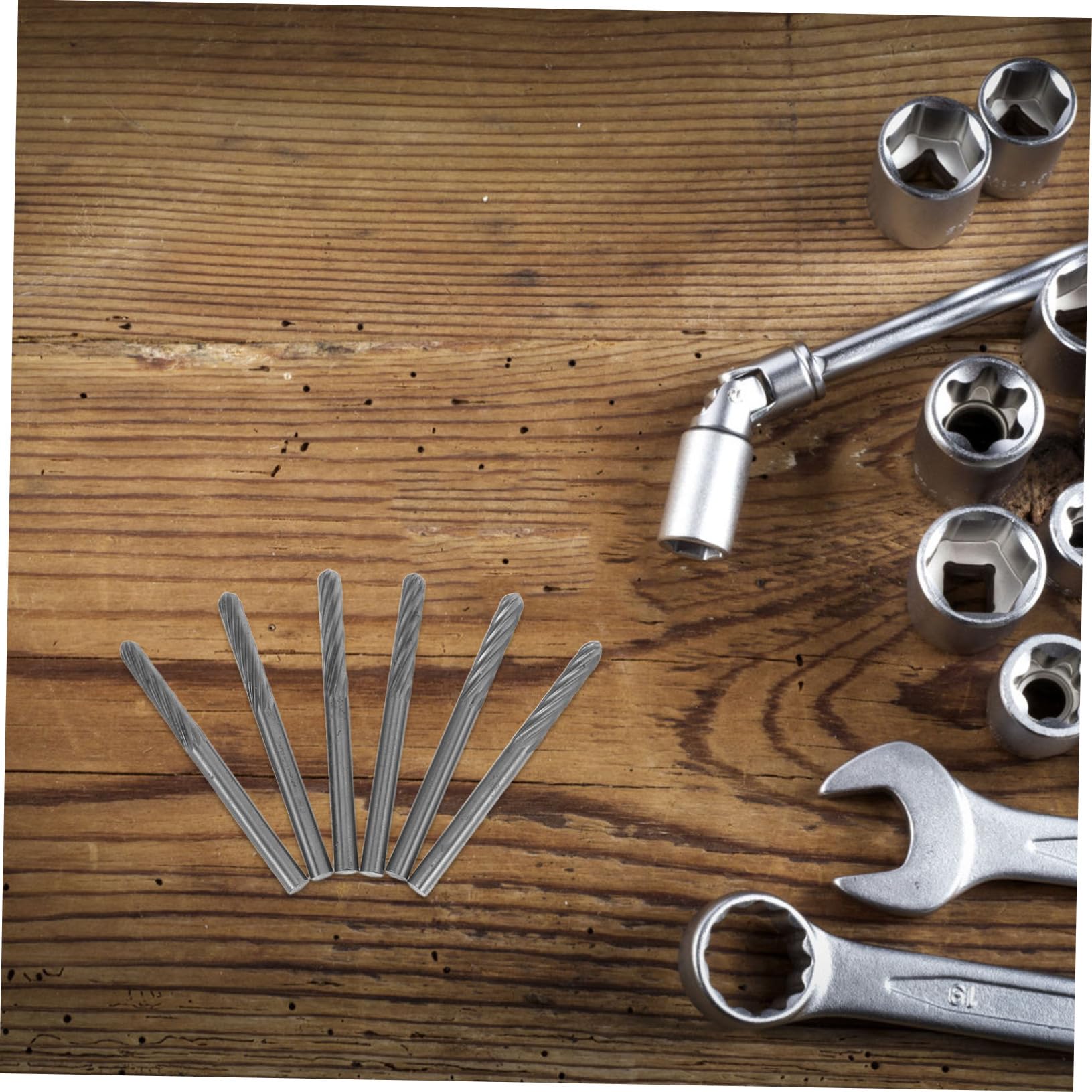 6 Piezas Brocas de para y Desbaste de Metal Plástico y Madera Compatible con Herramientas para Proyectos Diy y Uso Profesional