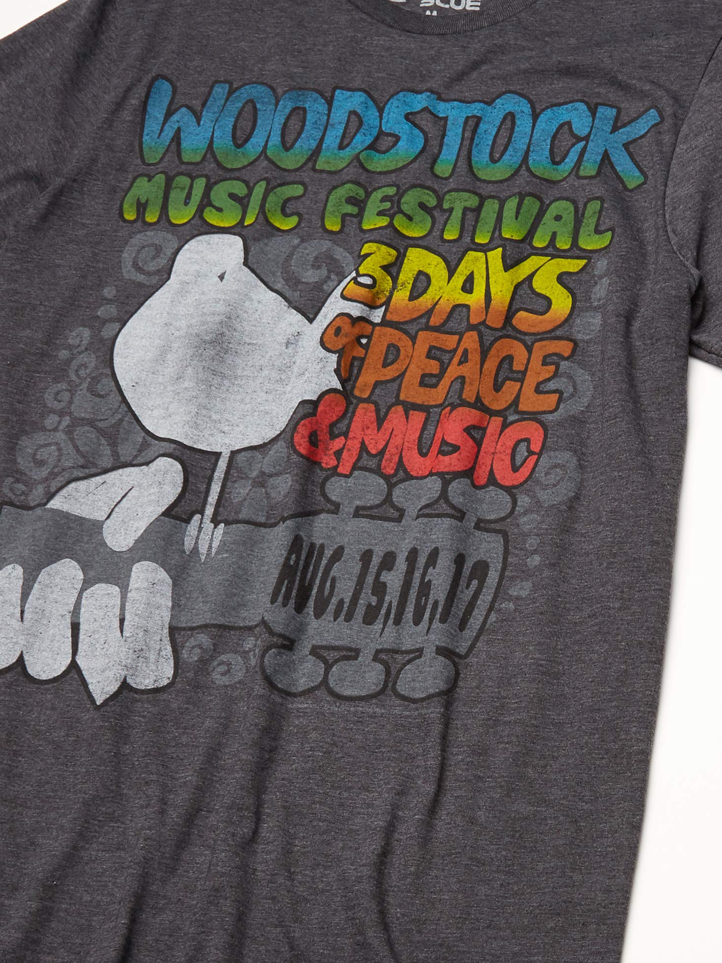 Liquid Blue T-Shirt Freedom Festival Uomo, Antracite Melange, XX-Large