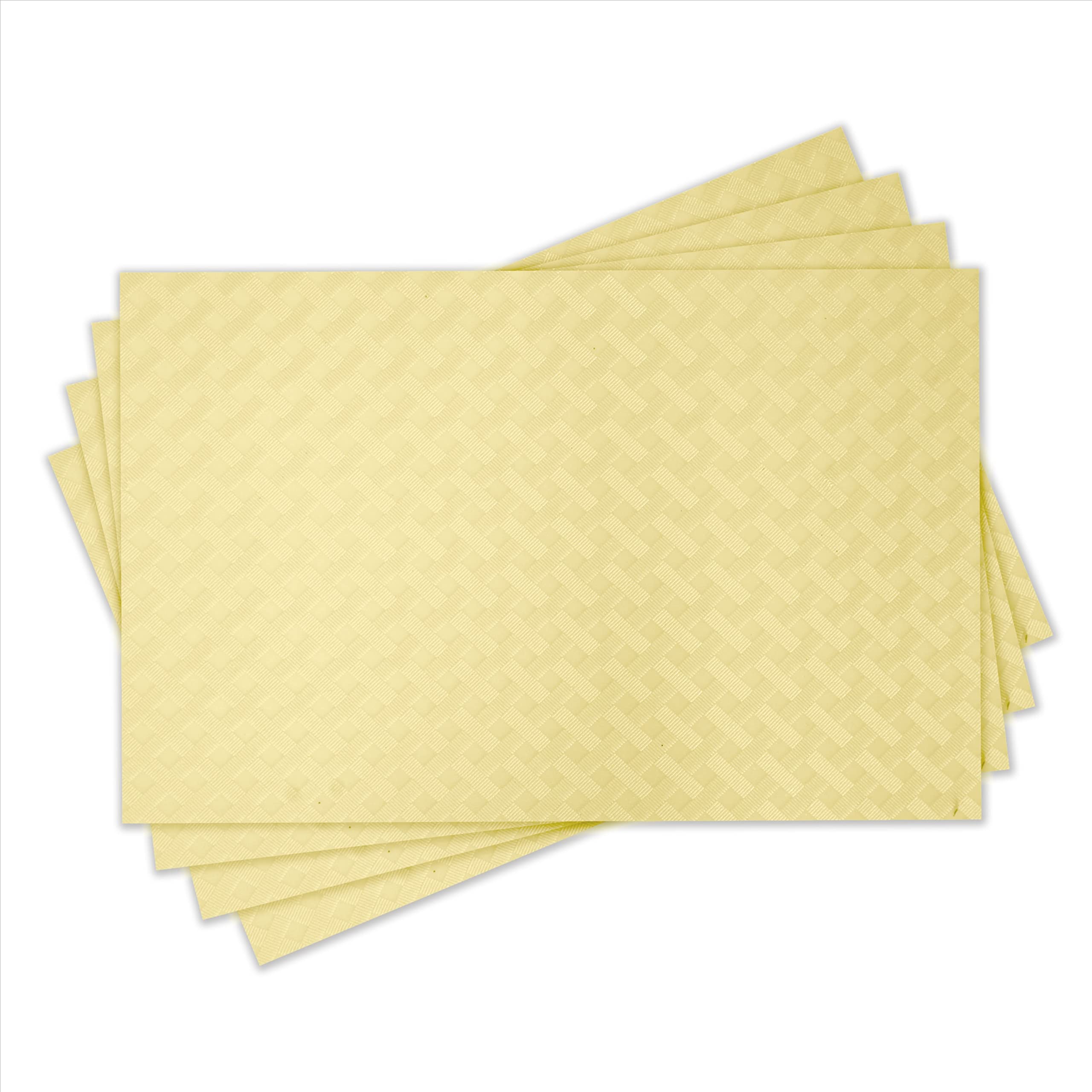 ElastPro Ethylene Vinyl Acetate Placemat Set Of 4 Heat-Resistant Place Mats Stain Resistant Washable, Dining Table And Fridge Mat (Diagonal Pattern, Beige) (B0BFLPJP77) Amazon Price History, Amazon Price Tracker