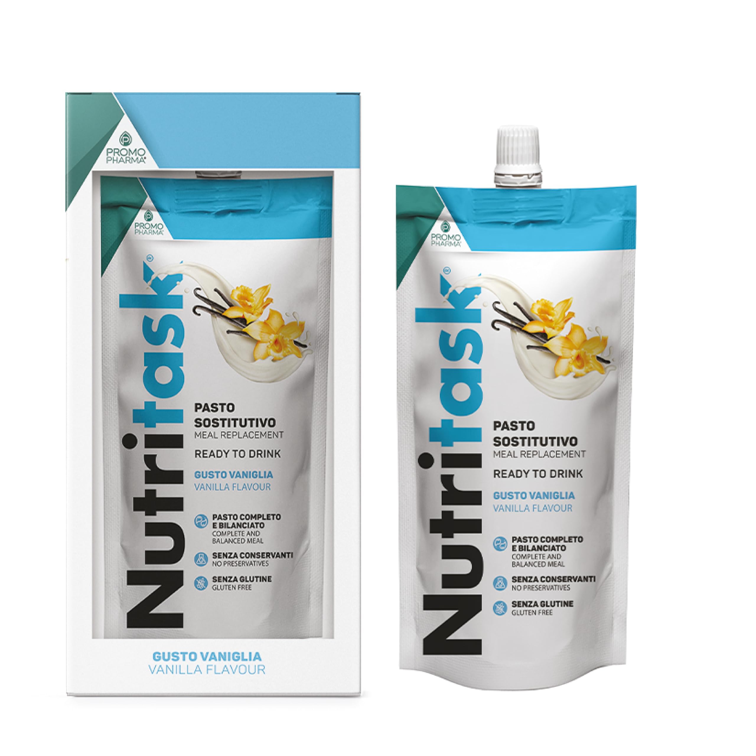 Nutritask Pasto Sostitutivo Proteico Pronto da Bere Vaniglia