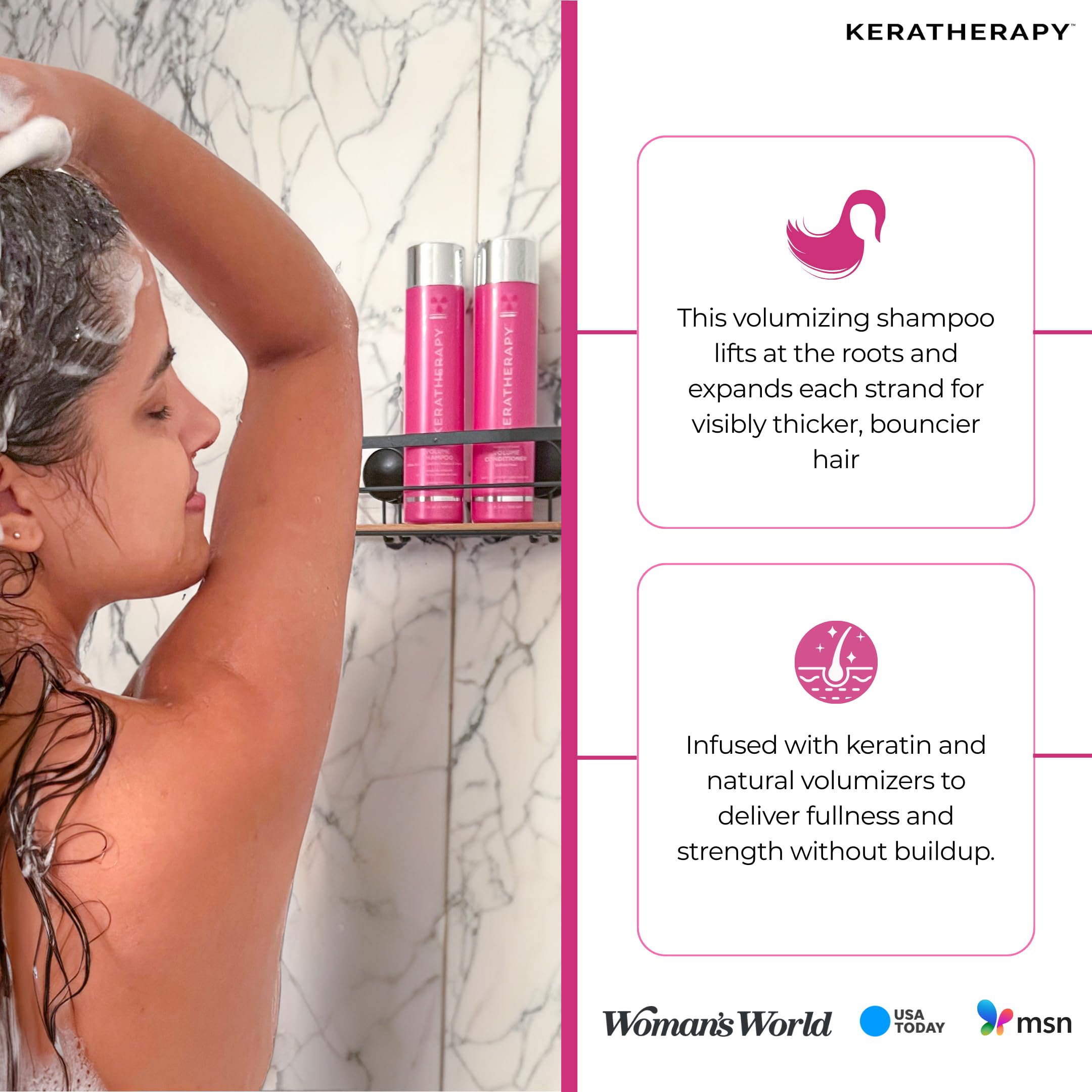 Keratherapy Keratin Infused Volume Conditioner, 10.1 fl. oz., 300 ml - Thin Hair Conditioner for Volume & Thickening - With Hemp Seed Oil, Indian Laurel Extract, Sea Kelp & Hydrolyzed Silk