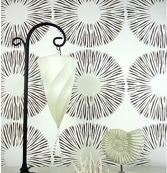 Spore Print Wall Stencil Large Stencils for Painting Walls Try Stencils Instead of Wallpaper Botanical Stencils for Wall Painting Stencil Designs for DIY Home Decor