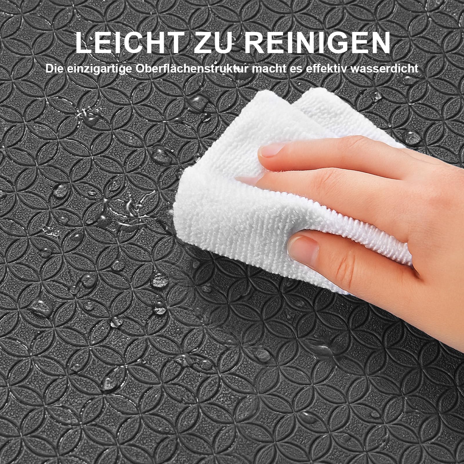 Stepwaver XXL-Fitnessmatte, 183x122 / 213x152 / 243x152cm (6mm) Dicke Trainingsmatte für Heimstudio & Garagenboden, Sportmatte rutschfest, ultra-langlebig, dicke große Yogamatte für Home-Workouts