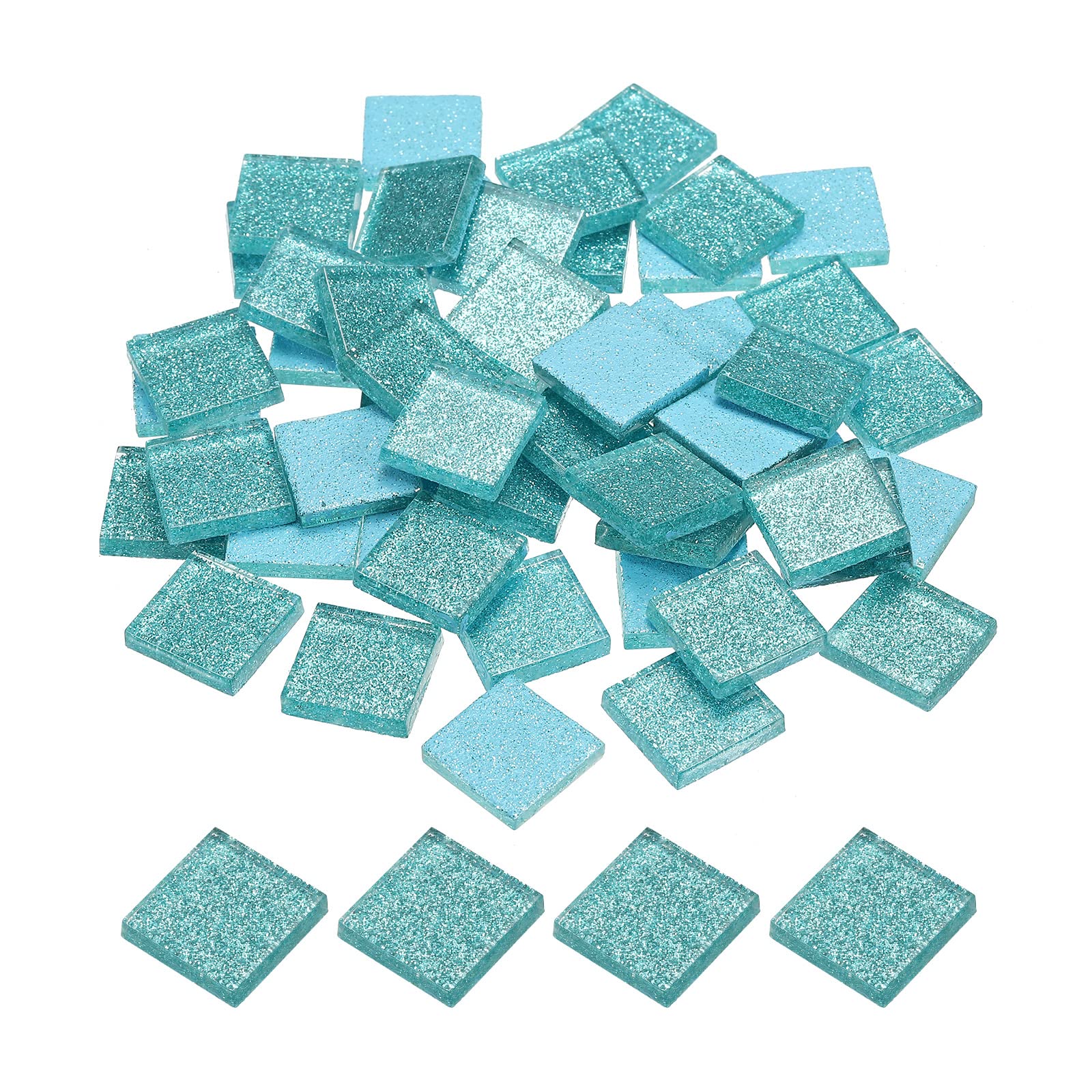 Carreaux de mosaïque bleu clair en vrac lot de 50 pièces pour décoration et bricolage