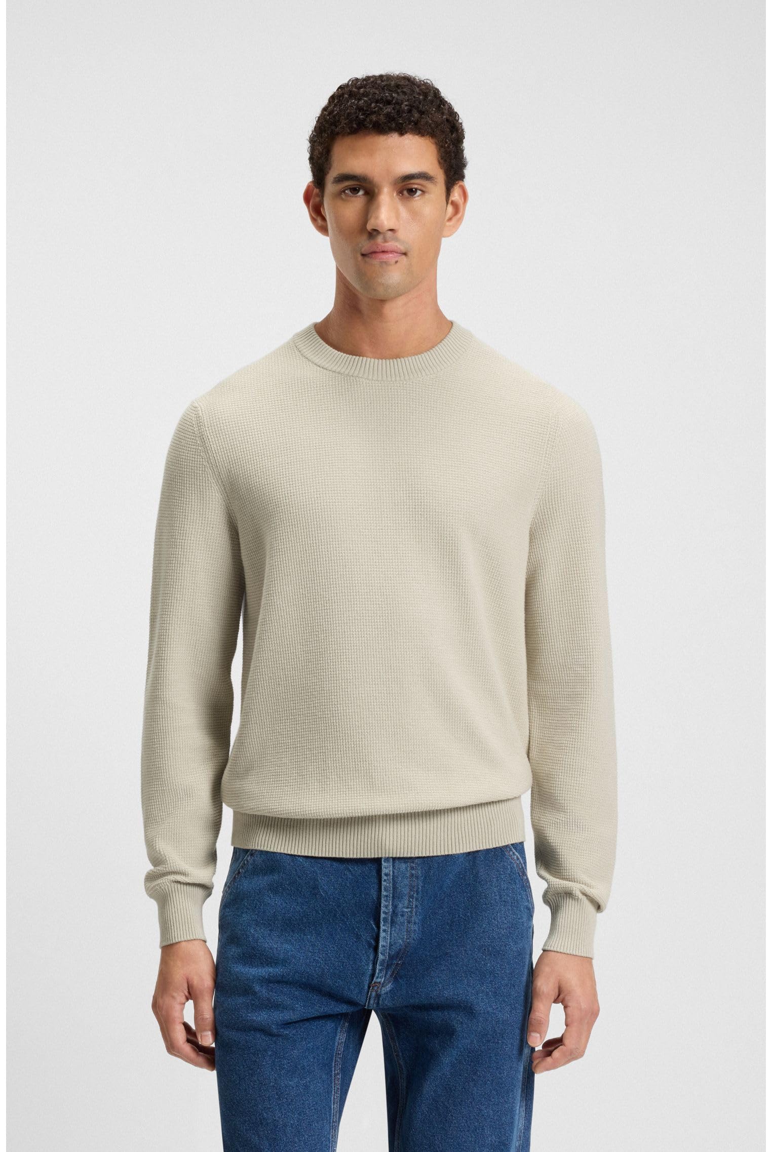 BOSS Bluza z dzianiny Mężczyźni Klapok