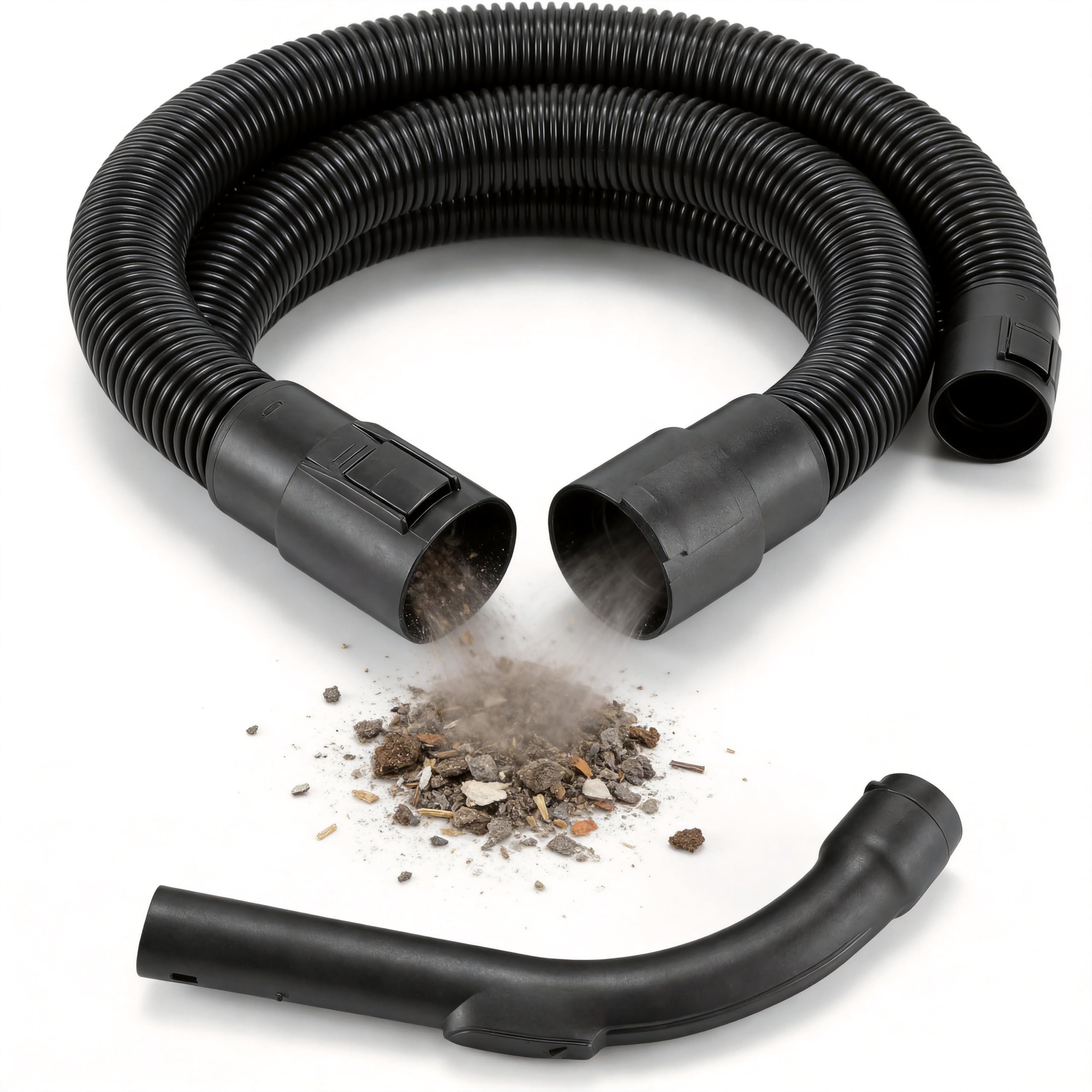 MisterVac Tuyau De Remplacement Compatible Kärcher WD 3 Premium – Longueur 2,23 M, Flexible Robuste Avec Poignée Rotative