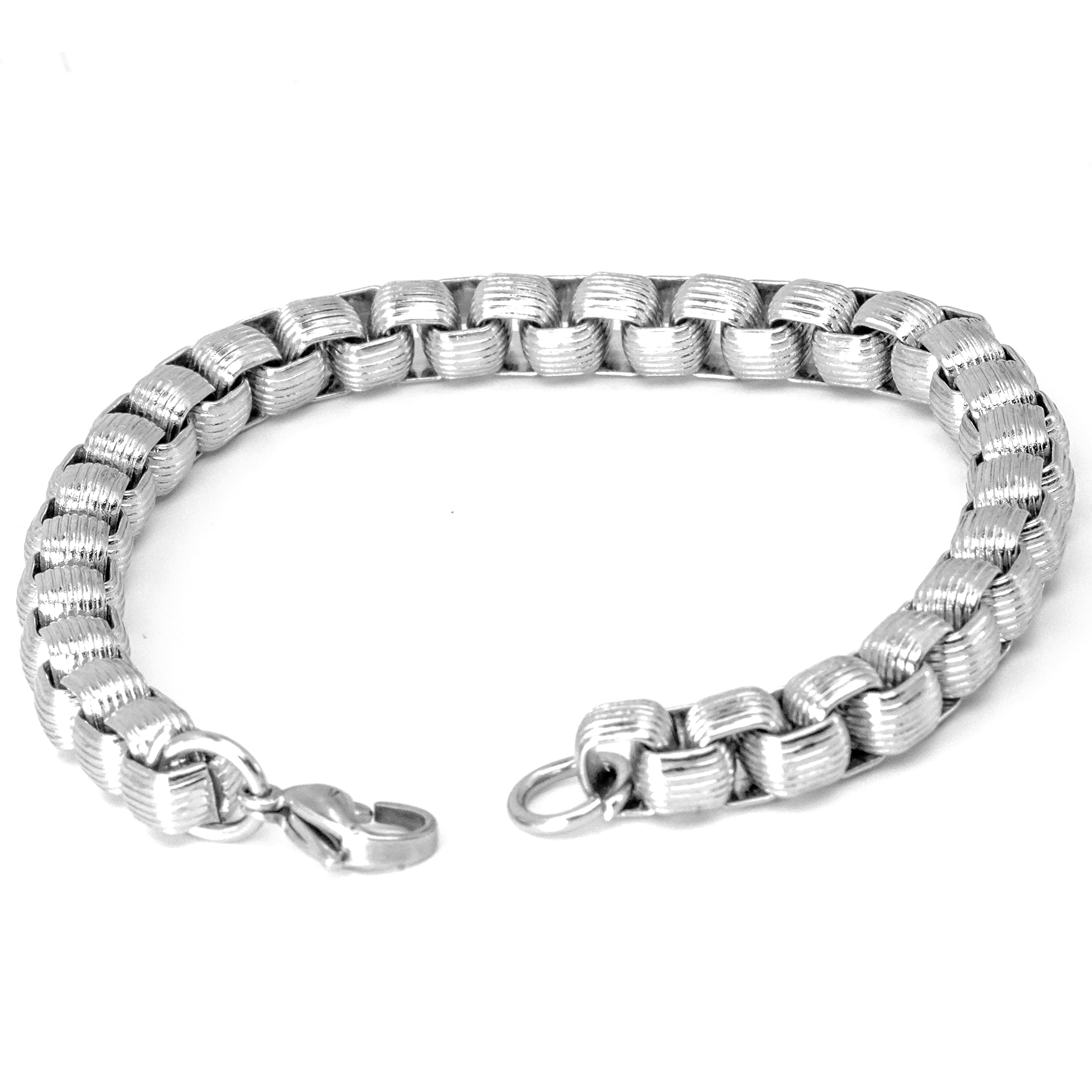 THE MEN THING CURVELINE - 6mm Stainless Steel Bracelet 7 inch for Men & Boy (B0B8RWZV7K) Amazon Price History, Amazon Price Tracker