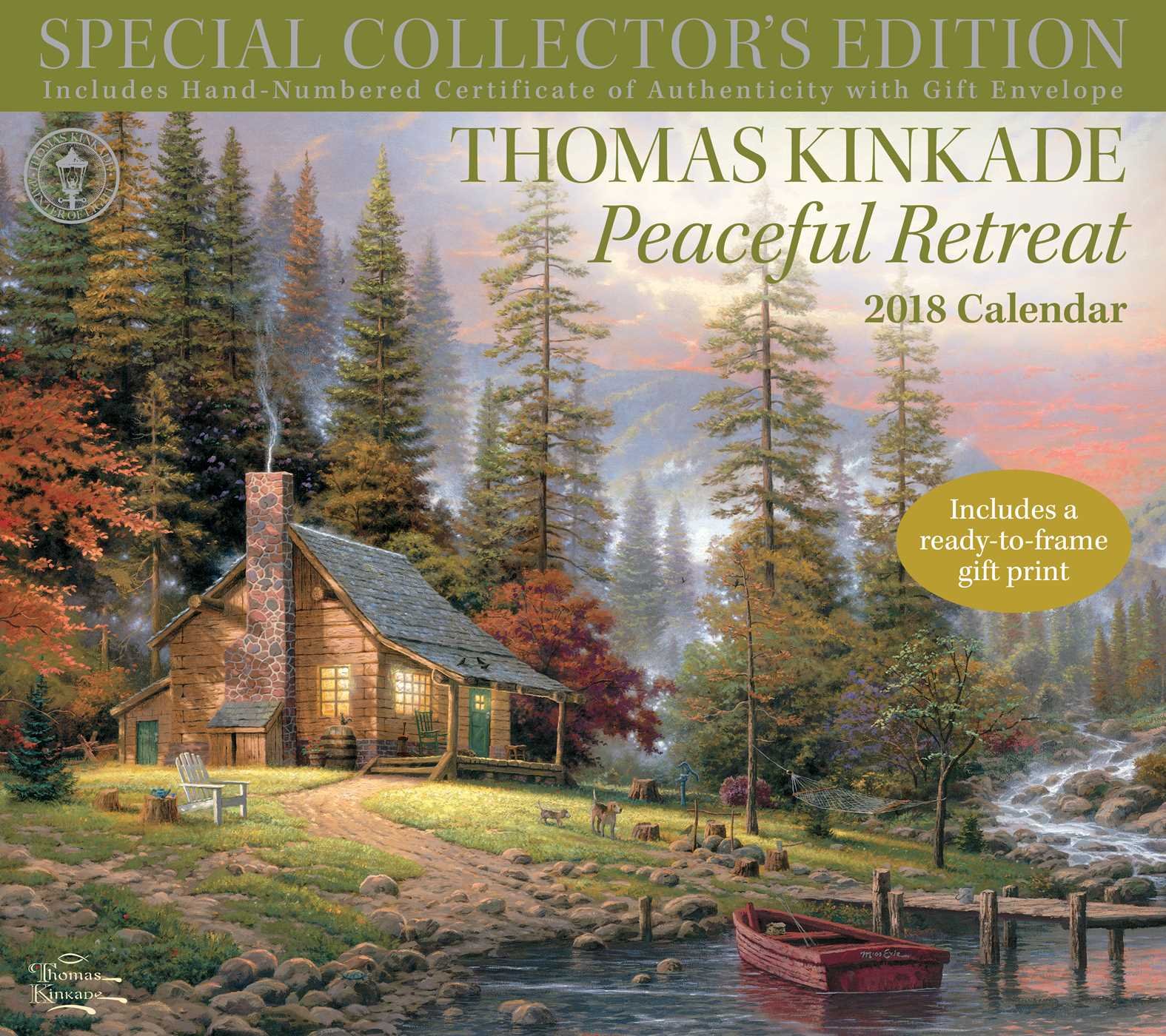 Official Thomas Kinkade Special Collector's Edition 2018 Deluxe Wall Calendar Calendar – Wall Calendar, 30 May 2017
