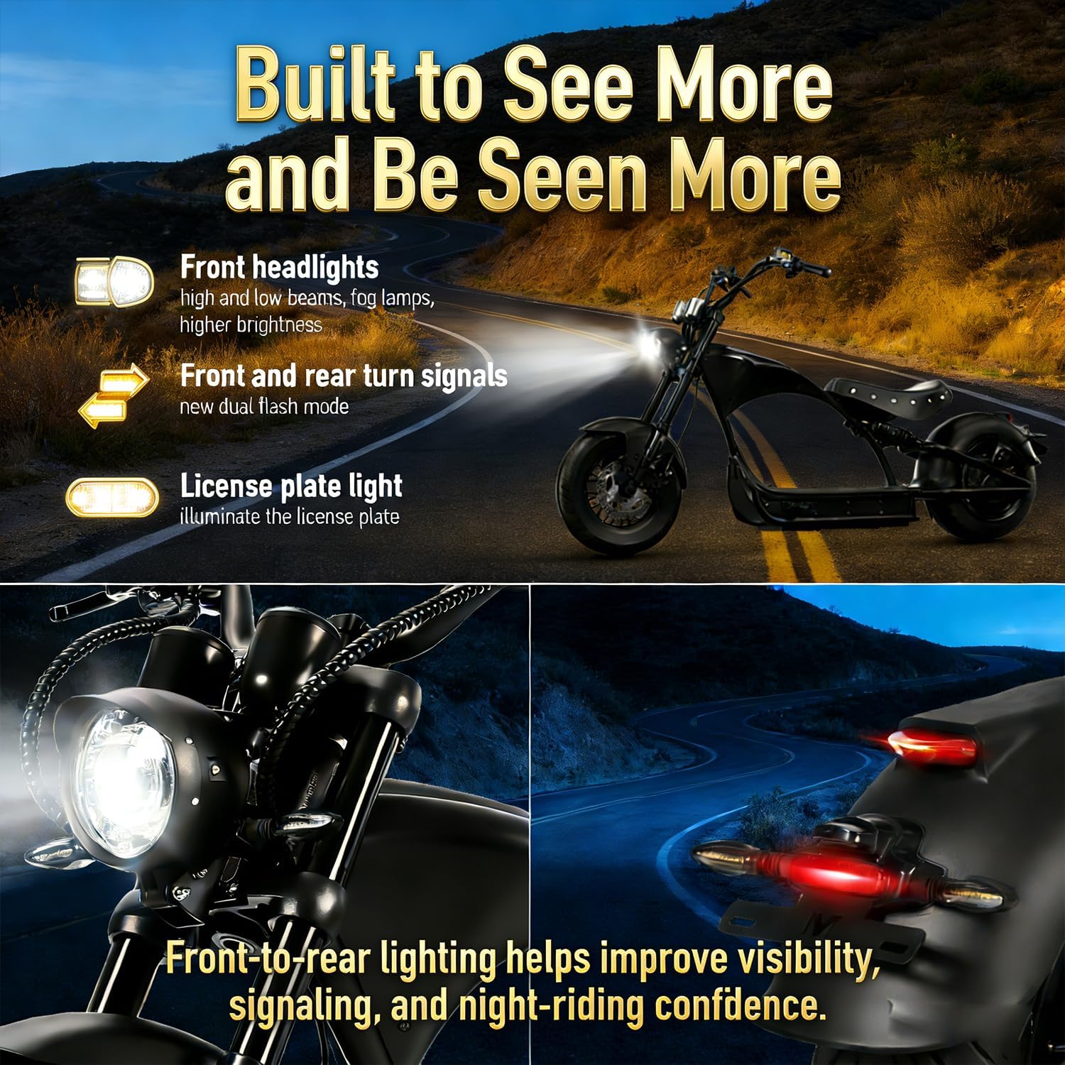 eAhora Electric Motorcycle 4000w/3000w eAhora M1P Series, 50mph/45mph Electric Motorcycle for Adults, 40ah/30ah Battery, Up to 40-55Miles with Dual Suspension and Full Hydyaulic Brakes