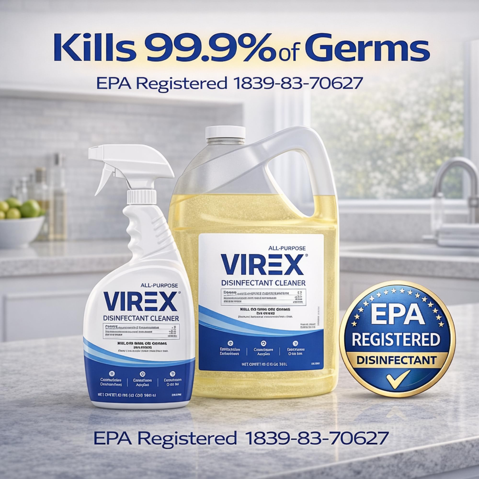 Amazon.com: VIREX Diversey CBD540557 All Purpose Disinfectant