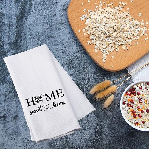 Miniatura 2 de PWHAOO Ohio State - Toalla de cocina para el hogar, dulce hogar, regalo de recuerdo de Ohio, regalo para amantes del estado de Ohio (Sweet Home Ohio