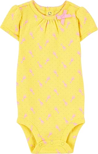 Miniatura 2 de Simple Joys by Carter's - Paquete de 6 mamelucos de manga corta para bebés niña