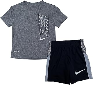 Little Boys Dri-FIT Graphic Tee & Shorts 2 Piece Set