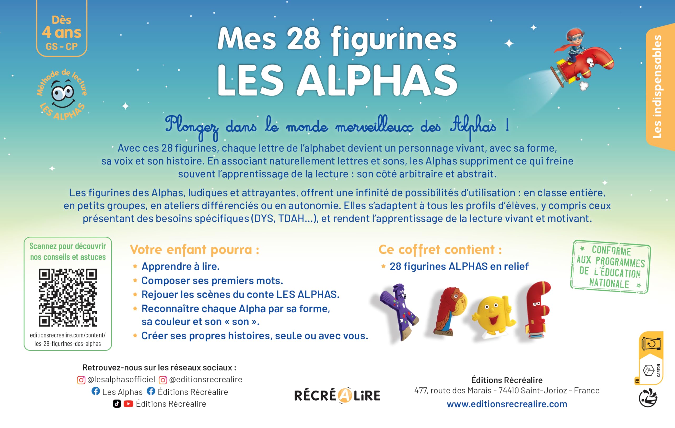 Mes 28 figurines LES ALPHAS
