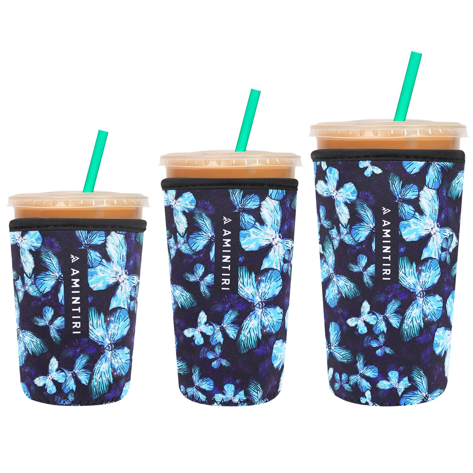 Reusable Insulator Neoprene Sleeve for Iced Coffee &amp; Cold Soda