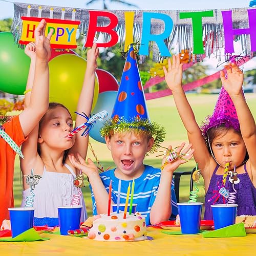 Miniatura 7 de Ulbemoll 6 popotes de plástico reutilizables de perezoso, decoraciones de fiesta de cumpleaños de perezoso, pajitas locas de perezoso, suministros