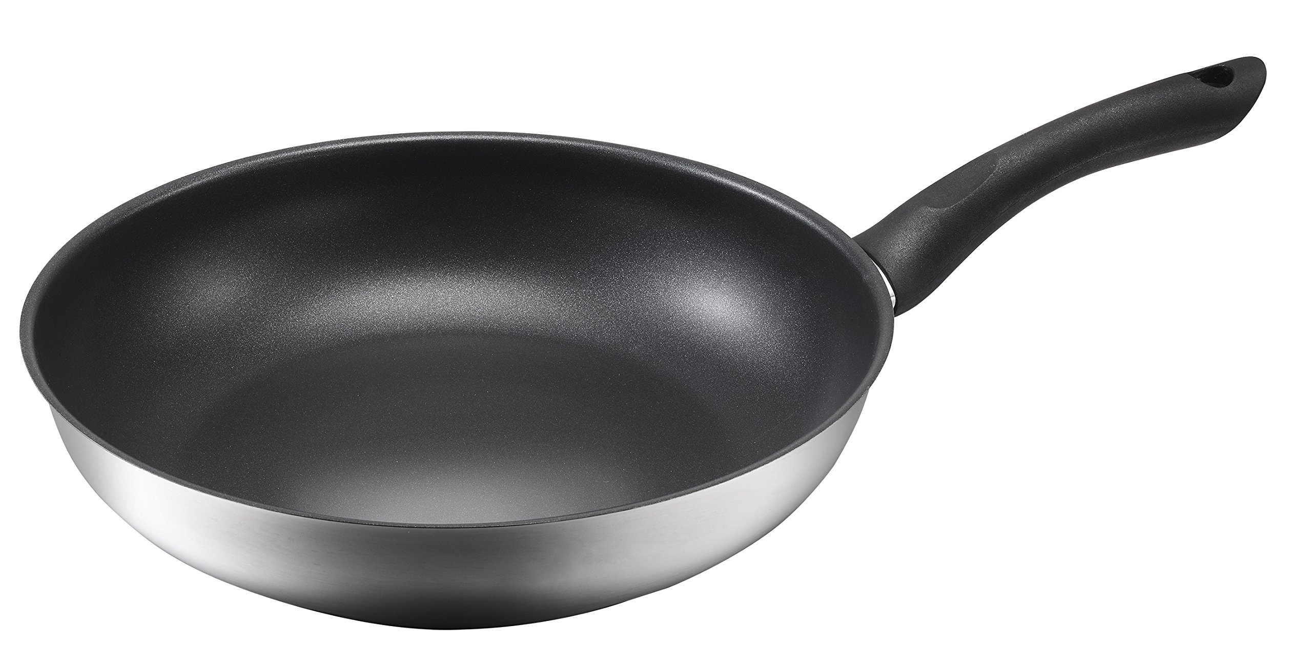 Kopf Pfannenset Alfons (Ø 24 + 28 cm) Edelstahl Pfannen Induktion mit Teflon Antihaftbeschichtung