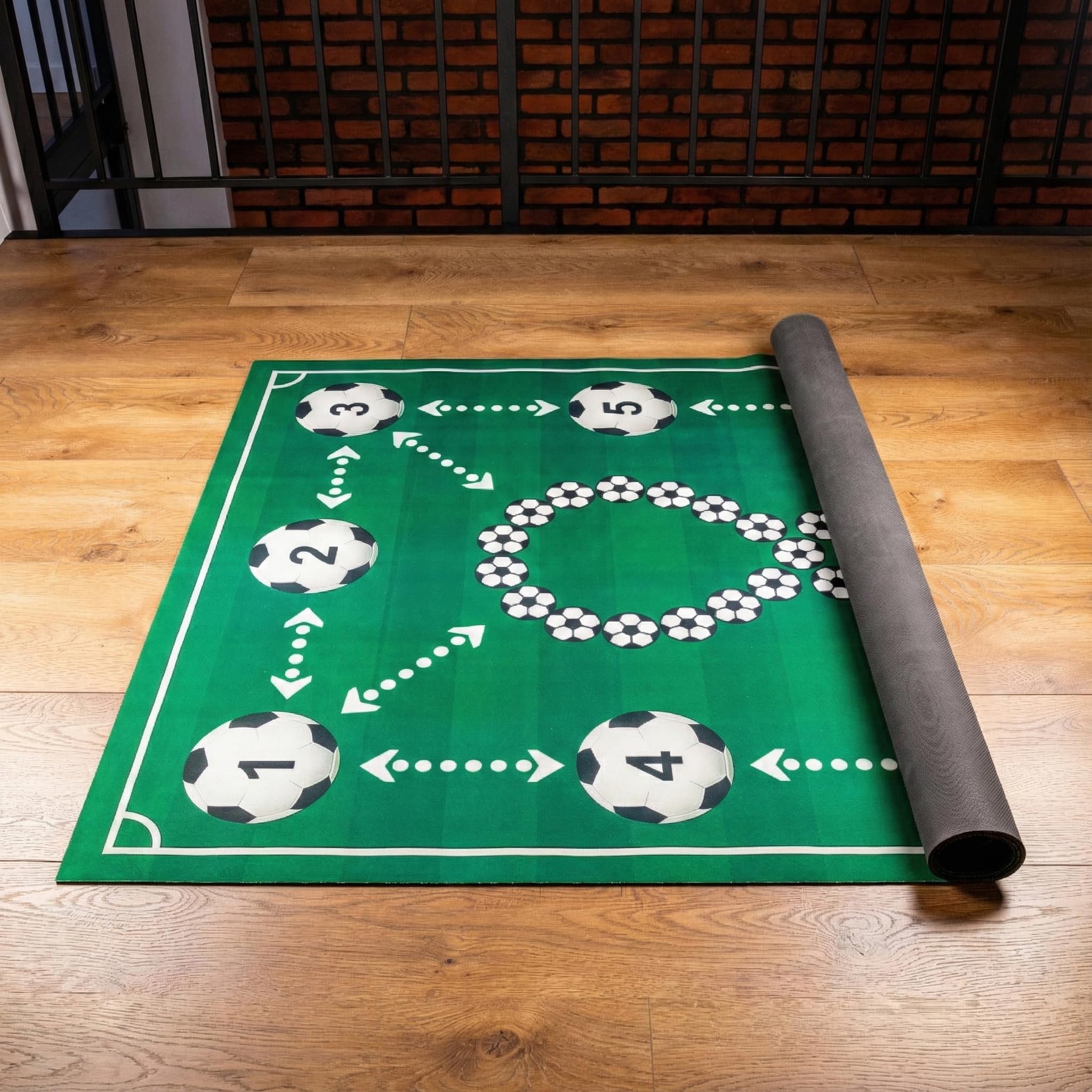 Tappeto Calcio Allenamento ProMat XXL 180x120 cm, Tappetino Allenamento Calcio Professionale, Antiscivolo, Ammortizzante