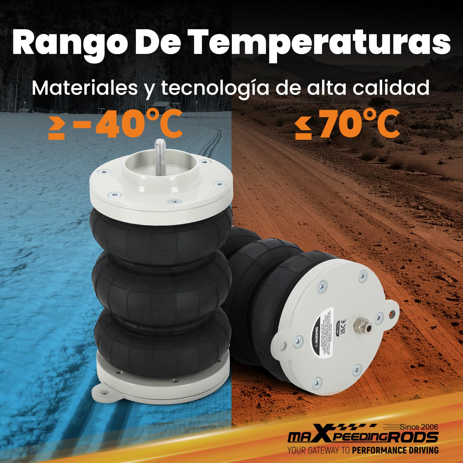 maXpeedingrods 2 x Suspensión neumática Z6 para Fiat Ducato ZFA230/ZFA244/ZFA250, para Citroën Jumper, para autocaravanas Peugeot Boxer 1994-2019, para autocaravanas y furgonetas de carga