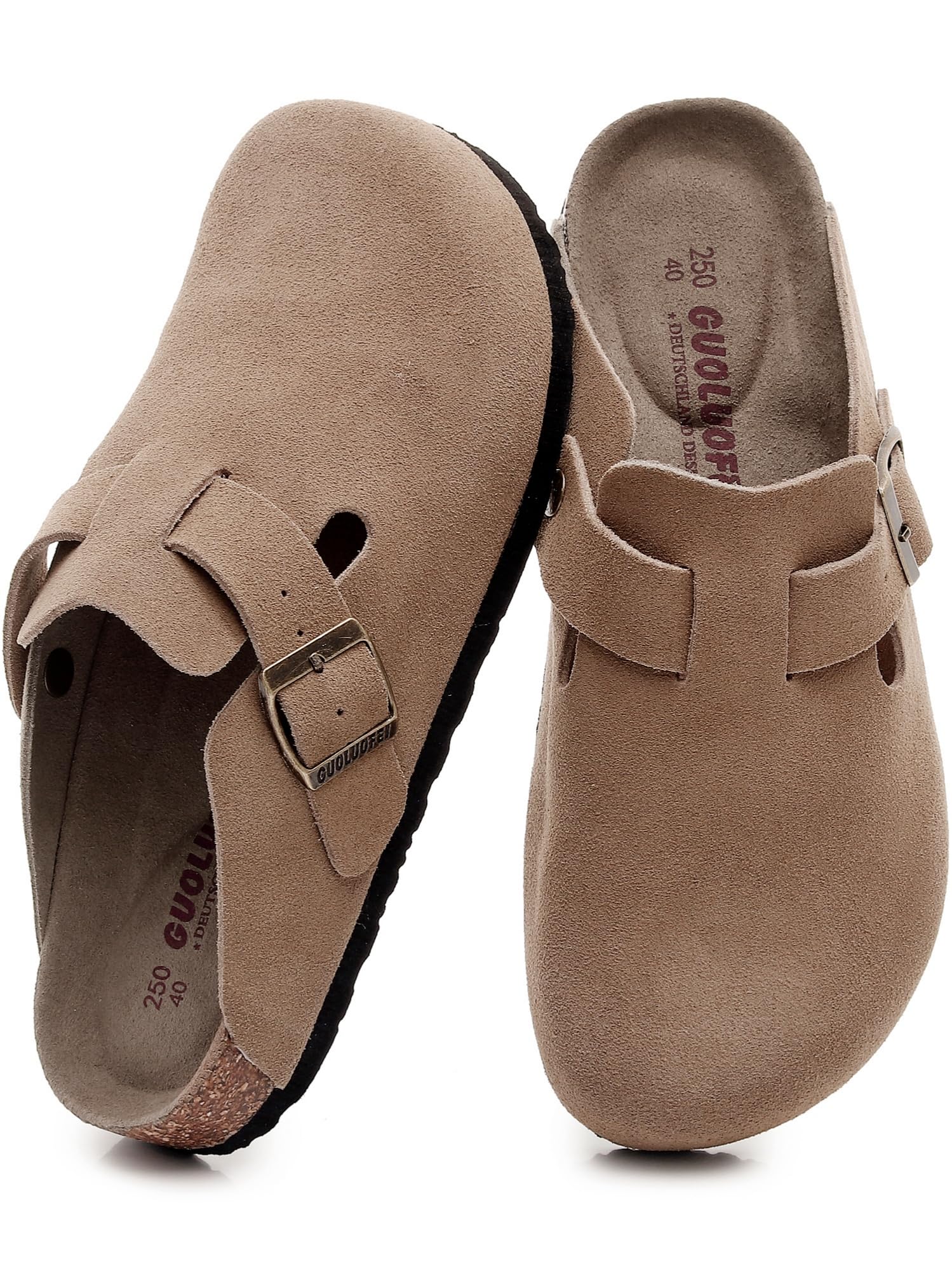 Clogs for Women, Womens Clogs- Mules House Slipers with Arch Support and Adjustable Buckle