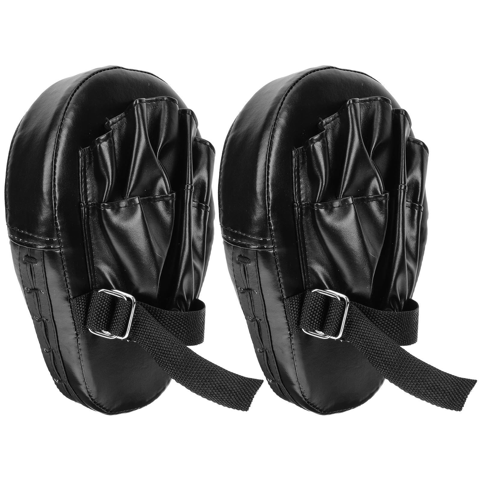 Handpratzen Boxen 2 Stück Schwarz mit 3-lagiger Pu-schwamm-konstruktion Sicher und Robust gegen Stöße für Kampfsport Training und Muay Thai
