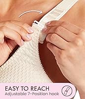 Vista 2 de Carole Martin Sujetador con cierre frontal sin varillas para mujer con correas ajustables