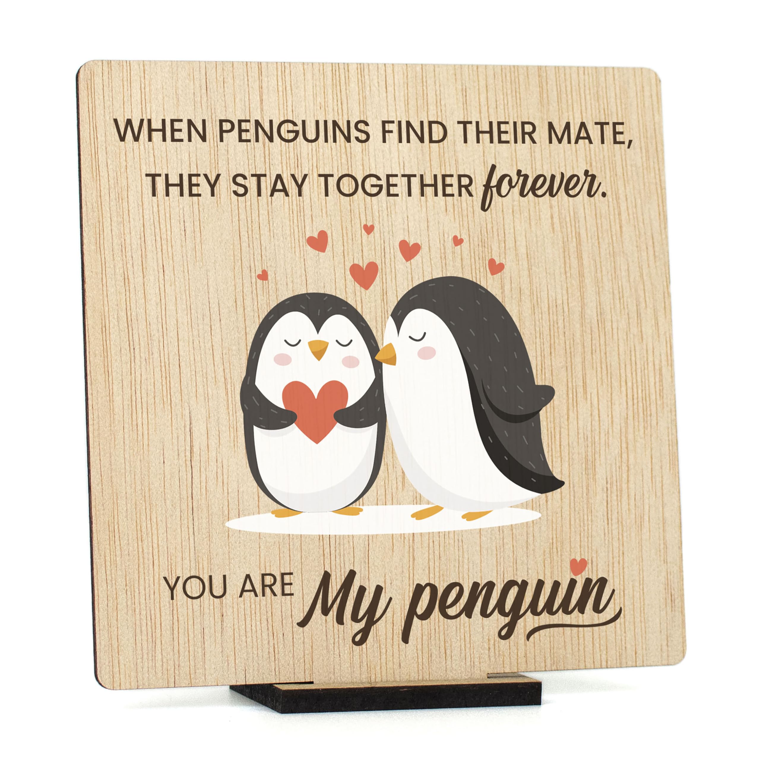 CONTRAXT Valentines Day Gifts for Her or Him. Wedding Anniversary wooden greeting card for Men Women, I Love You Gifts, Wedding Gifts for Couple Wife Husband, Birthday Gifts for Boyfriend Girlfriend — image 1