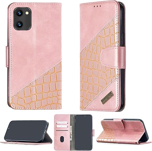 Vortex Z22 - Funda compatible con Vortex Z22, funda con soporte abatible, estilo cartera, color azul