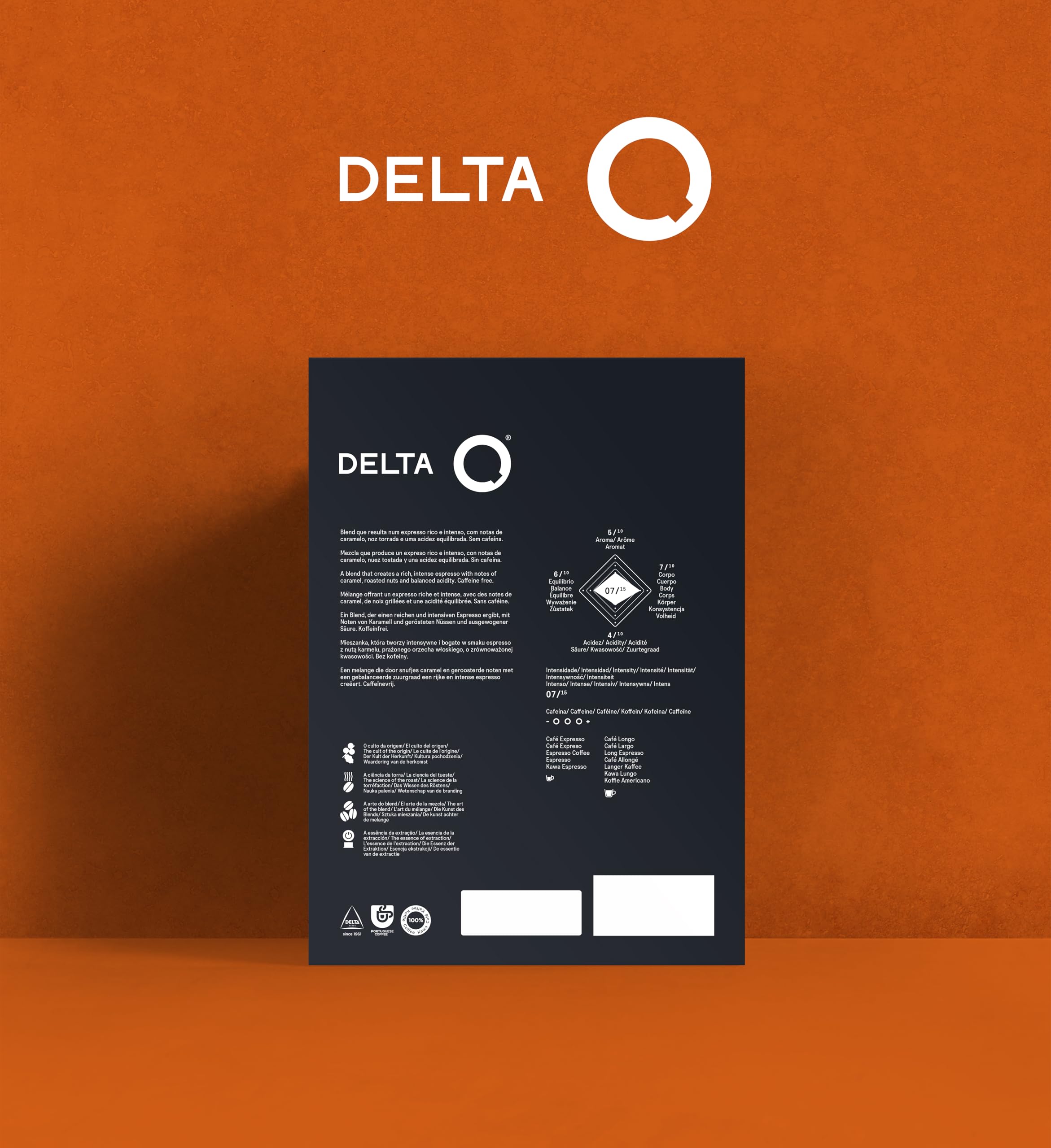 Pack Ahorro Cápsulas Café Delta Q AQtivus 100 + Qalidus 100 – Espresso Intenso y Muy Intenso, Notas de Frutos Secos y Caramelo