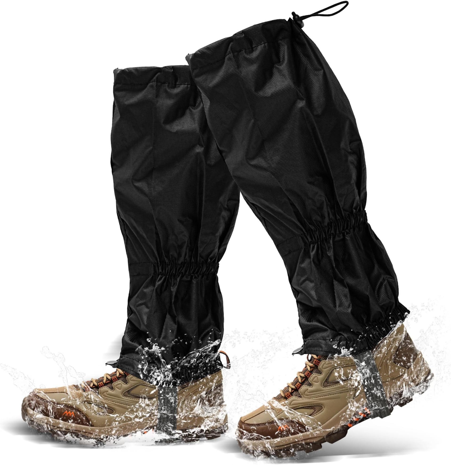 Hiking Gaiters, 1 Pair, Waterproof Outdoor Walking Gaiters, Hiking/Walking/Cycling Accessories, Gaitors for Men and Women, Outdoor Hiking Clothing - By TRIXES