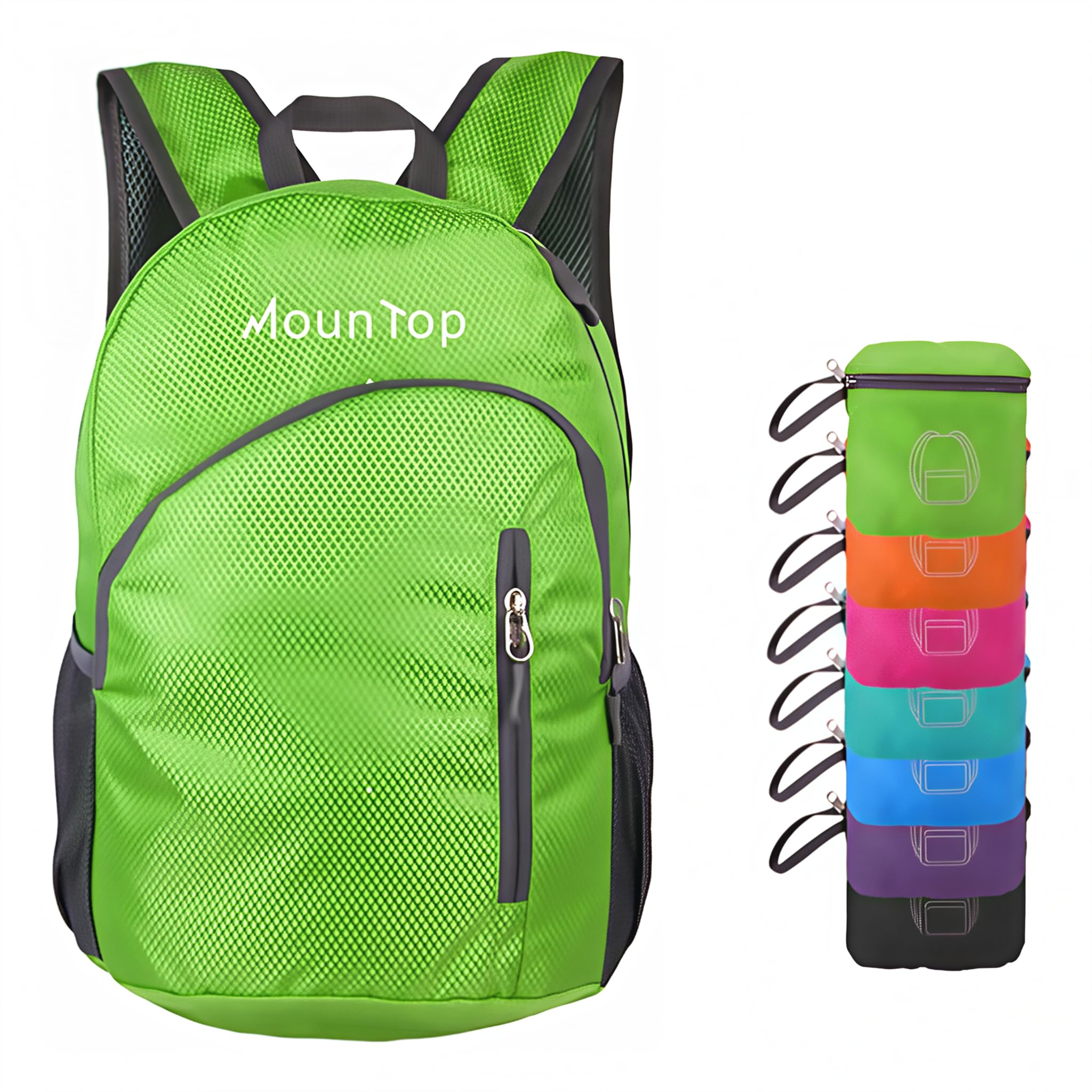 mountop Outdoor Lightweight Foldable Water Resistant Backpack for Travel Hiking Riding