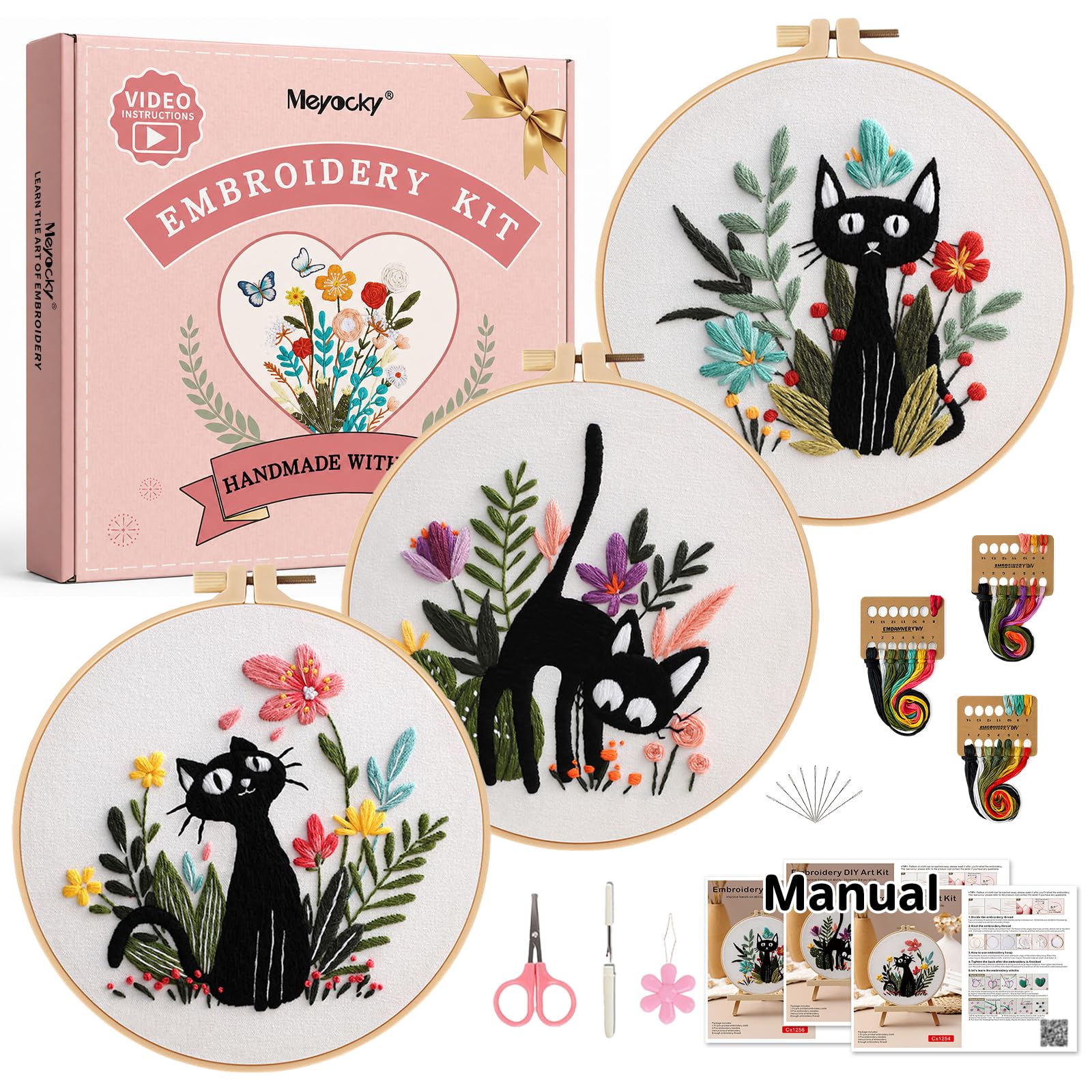 Beginner Embroidery Kit - Learn 31 Stitches -11