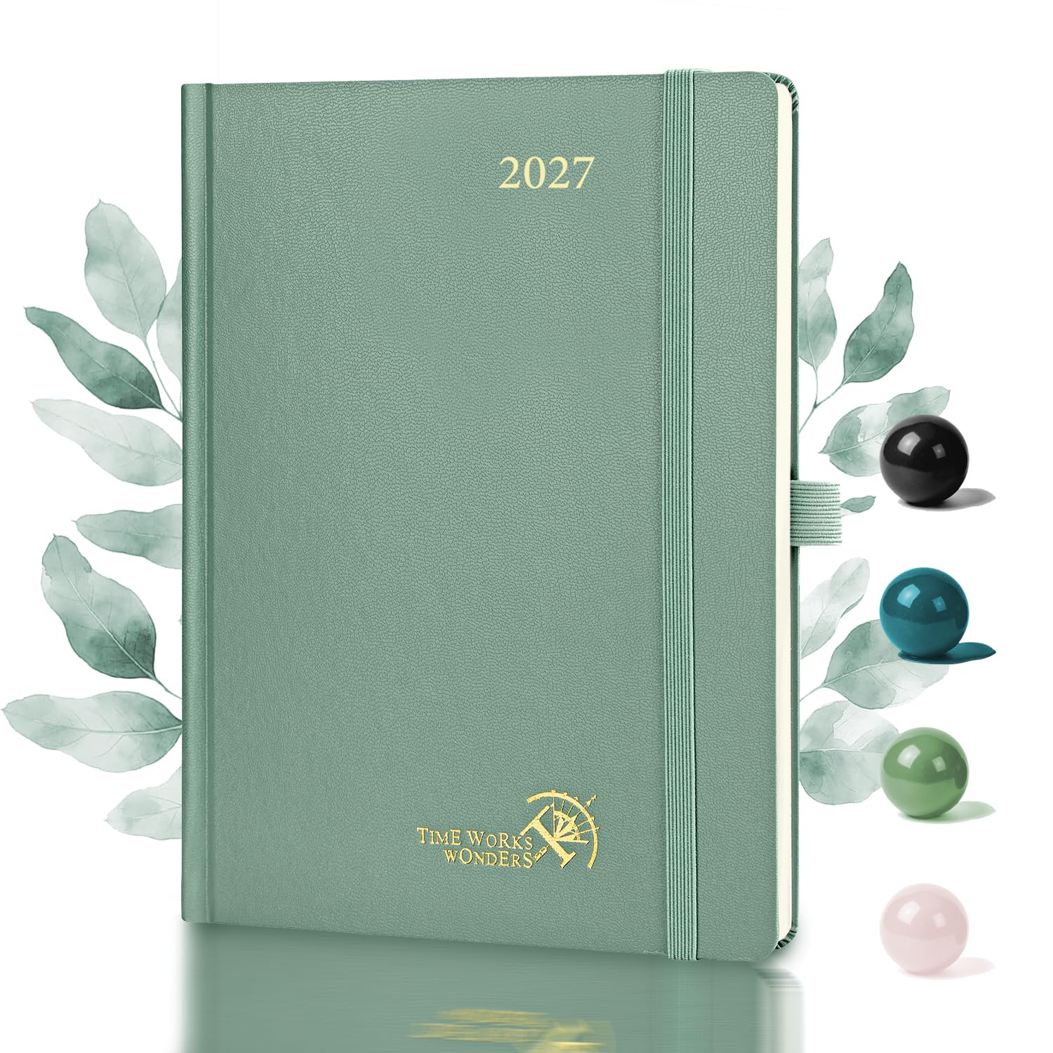 POPRUN 2027 Diary A5 Week to View – Hardback, Vertical Weekly Planner